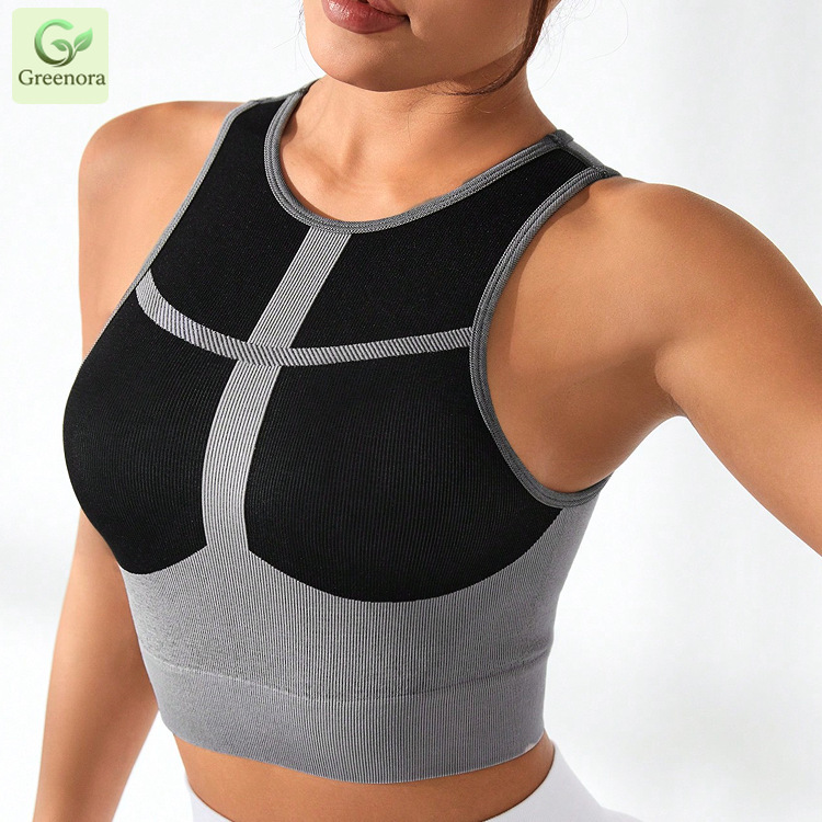 حمالة صدر رياضية نسائية بدون خ - مراجعة Seamless Ribbed Workout Tank Top وسعره