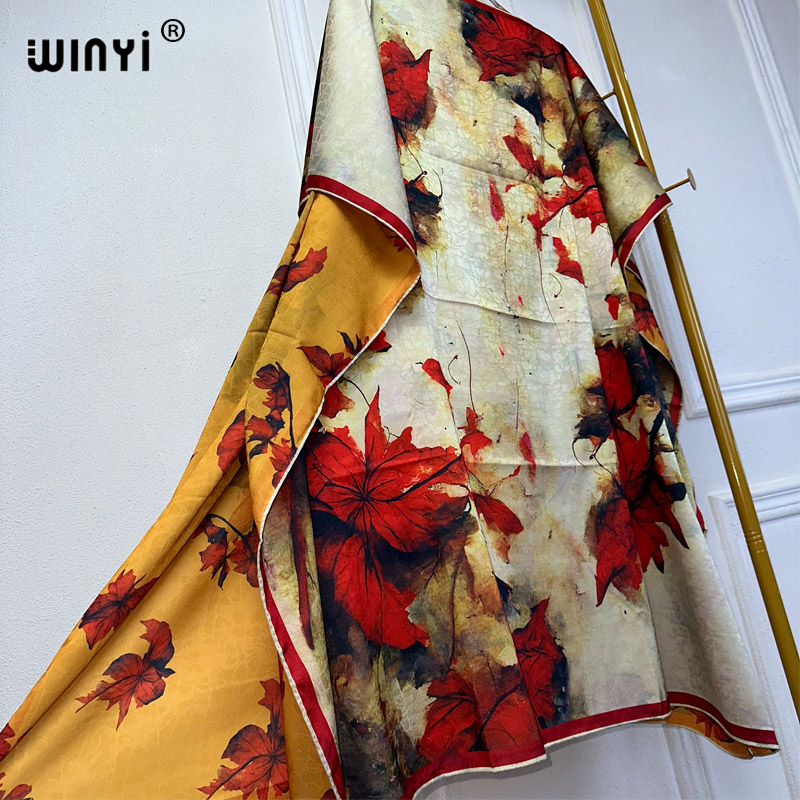 فستان شاطئ أنيق مطبوع من ويني  - مراجعة Boho Summer Beach Maxi Dress وسعره